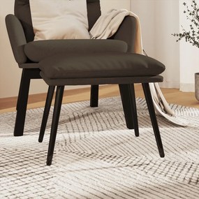 vidaXL Υποπόδιο Σκούρο Γκρι 45 x 30 x 39 εκ. από Ύφασμα Μικροϊνών