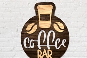 Intra απο ξύλο plywood 3mm-4mm πάχος - Διακόσμηση πινακίδας καφέ μπαρ LaserCut Δίασταση 30x20 cm INTRAFABR-79305787