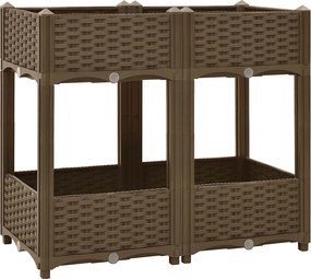 vidaXL Ζαρντινιέρα 80 x 40 x 71 εκ. από Πολυπροπυλένιο