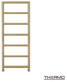 Thermo Tempo Θερμαινόμενη πετσετοκρεμάστρα 120x50cm Brushed Brass Gold ΔΕΝ ΠΕΡΙΛΑΜΒΑΝΤΟΝΤΑΙ ΔΙΑΚΟΠΤΕΣ & ΑΝΤΙΣΤΑΣΕΙΣ