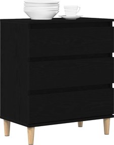 vidaXL Πλαϊνό γραφείο Μαύρη Οξυά 60 x 35 x 70 cm Επεξεργασμένο Ξύλο
