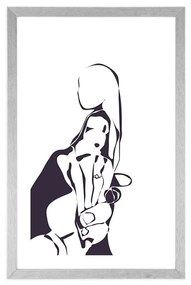 Αφίσα με πασπαρτού Απεριόριστη αγάπη - 40x60 white