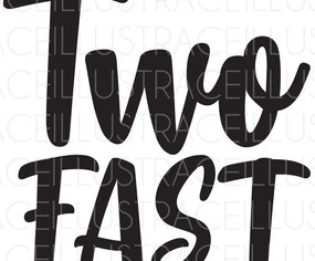 Σετ των 2 Intra απο ξύλο plywood 3mm-4mm πάχος – Two Fast - 2α γενέθλια Δίασταση 20x20 cm INTRAFABR-66793485