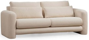 Καναπές Τριθέσιος Lily 560ARE1847 215x97x73cm Cream