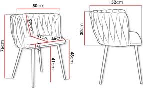 Καρέκλα Muz 1142 2τμχ-Gkri