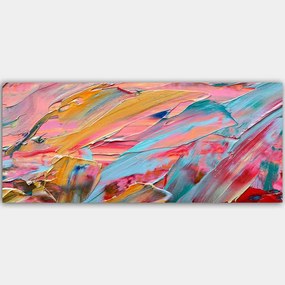 Πίνακας Καμβάς 451ERN1347 120x50cm Multi Wallity Οριζόντιοι Ξύλο, Καμβάς