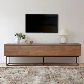 Megapap Έπιπλο Τηλεόρασης Amedeo Από Μελαμίνη Καρυδί 180x40x50εκ.