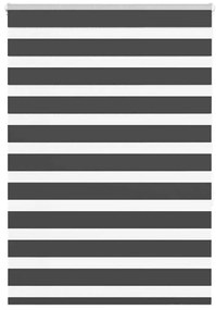 vidaXL Ζέβρα τυφλή Μαύρο Πλάτος υφάσματος 90,9 εκ. Πολυεστέρας