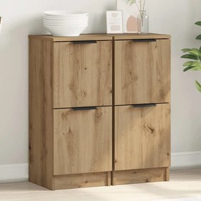 vidaXL Sideboards 2 τεμάχια Artisan Oak 30x30x70cm Κατασκευασμένο ξύλο