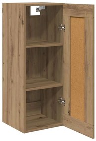vidaXL Επιτοίχιο ντουλάπι Artisan Oak 34,5 x 34 x 90 εκ.