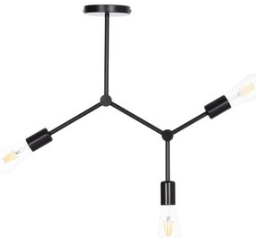 ΦΩΤΙΣΤΙΚΟ ΟΡΟΦΗΣ 3-ΦΩΤΟ LIGHTY HM7404.11 ΜΕΤΑΛΛΟ ΣΕ ΜΑΥΡΟ 52x5x48Υεκ. (1 Τεμμάχια)