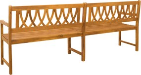 vidaXL Εξωτερικός πάγκος Φυσικό 220 x 55,5 x 90 εκ.