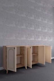 Stewehome Μποέμ κονσόλα με καπάκι από mdf 180x40x87 cm