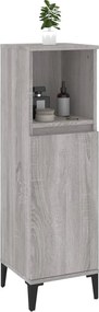 vidaXL Ντουλάπι Μπάνιου Γκρι Sonoma 30x30x100 εκ. Επεξεργασμένο Ξύλο