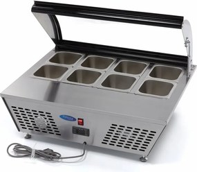 Saladette - 67L - incl 8 x 1/6 GN - Tabletop