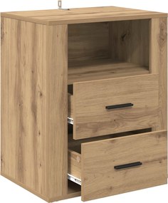 vidaXL Κομοδίνο Artisan Oak 35 x 50 x 60 εκ Επεξεργασμένο Ξύλο