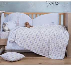 ΚΟΥΒΕΡΤΑ FLEECE ΠΟΛ.SWEET RHOMBUS 110X150 - 110X150 - BLUE 5205495590172