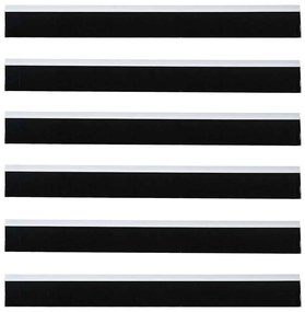 vidaXL Αυτοκόλλητες σφραγίδες πόρτας 6 pcs Λευκό 100 cm