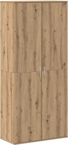vidaXL Γραφείο 80 x 39 x 178 εκ Επεξεργασμένο ξύλο artisan δρυς