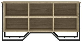 Παπουτσοθήκη Sonoma Δρυς 90x38x45,5 εκ. από Επεξεργασμένο Ξύλο - Καφέ