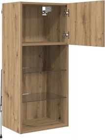 vidaXL Τοίχου ντουλάπες τηλεόρασης 2 pcs Artisan Oak