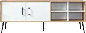 Έπιπλο Τηλεόρασης Sapphire Δρυς / Λευκό SODE 160x35x20