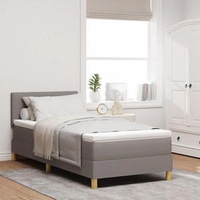 Κρεβάτι Box Spring με Στρώμα Ταχέως 100x200 εκ Ύφασμα