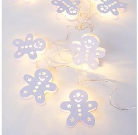 Χριστουγεννιάτικα Λαμπάκια 10 LED Μπισκότα XC10WW2A ACA-XC10WW2A-Λευκό XC10WW2A