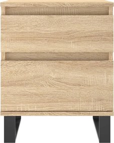 vidaXL Κομοδίνο Sonoma Δρυς 40 x 35 x 50 εκ. από Επεξεργ. Ξύλο