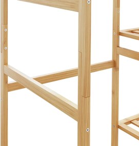 vidaXL Ράφι Ρούχων με Ράφια 100x50x184,5 εκ. από Μπαμπού