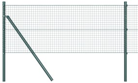 vidaXL Συρματόπλεγμα  με 13 Στήλες Πράσινου 0.4x25 μ Ατσάλι