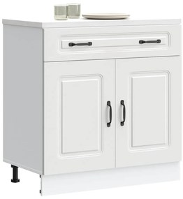 ντουλάπι βάσης κουζίνας Kalmar Λευκό από Επεξεργασμένο Ξύλο