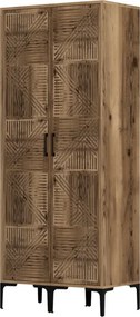 Stewehome Ντουλάπα με δύο πόρτες (PP) 80x47x210 cm