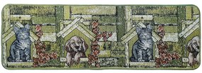 Χαλάκι Κουζίνας Collage 9705 50X150cm Green Sdim 50Χ150 Πολυπροπυλένιο
