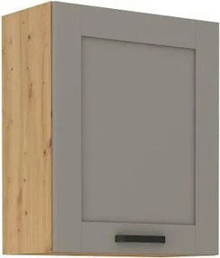 Κρεμαστό ντουλάπι Nelor 60 G 72 1F-Γκρι σπέσιαλ - Φυσικό