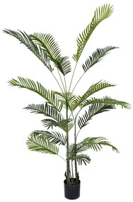 Διακοσμητικό φυτό Areca ΙΙΙ σε γλάστρα Inart πράσινο pp Υ180εκ