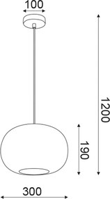 Φωτιστικό Οροφής Μονόφωτο Aca V371131PC Copper Satin
