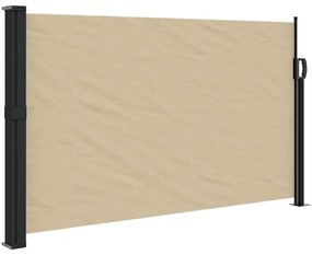 vidaXL Σκίαστρο Πλαϊνό Συρόμενο Μπεζ 120 x 500 εκ.