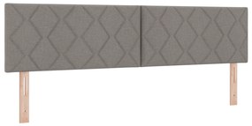 vidaXL LED Κεφαλάρι με Σχέδιο Διαμαντιών Ταπέ 180 εκ. Υφάσματος