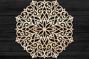Intra απο ξύλο plywood 3mm-4mm πάχος Τρισδιάστατη Mandala Δίασταση 30x30 cm INTRAFABR-74274765