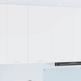 vidaXL Κρεμαστό ντουλάπι με ράφι με πόρτα Riga Λευκό 50 x 31 x 100 εκ.