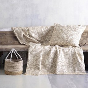 Ριχτάρι Vilano Ecru-Beige Ρυθμός Four-Seater 180x330cm Chenille,Cotton,Polyester