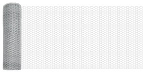vidaXL Φence Hexagon 1x10 μ Γαλβανισμένο Ατσάλι