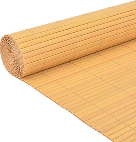 vidaXL Περίφραξη Κήπου Διπλής Όψης Κίτρινη 90 x 300 εκ. από PVC