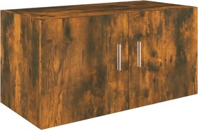 vidaXL Ντουλάπι Τοίχου Καπνιστή Δρυς 80x39x40 εκ. Επεξεργασμένο Ξύλο