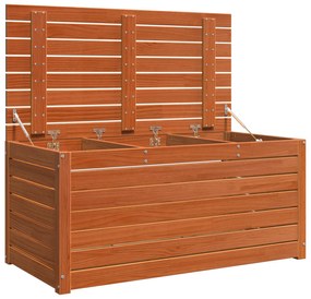 vidaXL Κουτί αποθήκευσης κήπου Καφέ κεριού 101 x 50.5 x 46.5 cm