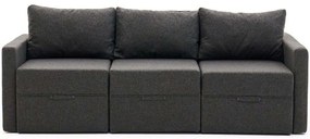 Καναπές - Κρεβάτι Τριθέσιος Saros 825BLC4325 230x110x72cm Anthracite