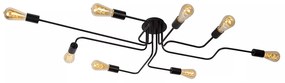 Φωτιστικό Οροφής Lucide 21112-08-30 LESTER Μαύρο Ματ (Black Mat)