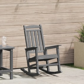 vidaXL Κήπος Ραχιαία Καρέκλα Ανοιχτό Γκρι 70x92x108 εκ από HDPE