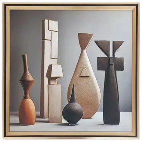 MarHome ΚΑΔΡΑΚΙ ΜΕ ΧΡΥΣΗ ΚΟΡΝΙΖΑ & ΓΥΑΛΙ - 3D ΒΑΖΑ ΑΦΗΡΗΜΕΝΟ - 41x41cm 24/ΚΙΒ 16-50010